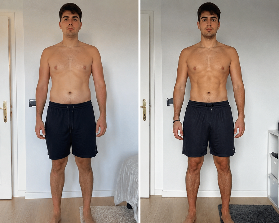 Before and after result