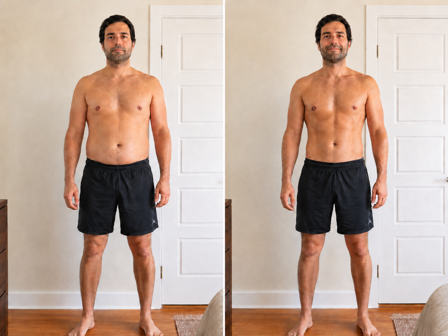 Before and after result